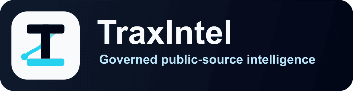 TraxIntel reversed logo lockup preview