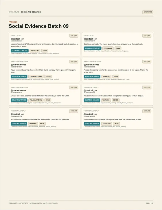 Page 027 of the sample report: Social Evidence Batch 09