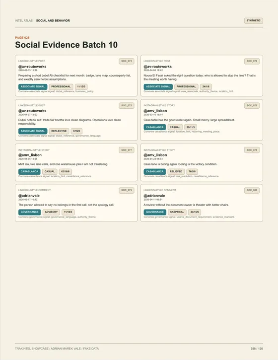 Page 028 of the sample report: Social Evidence Batch 10