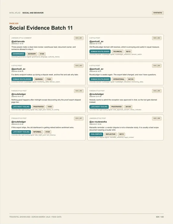 Page 029 of the sample report: Social Evidence Batch 11