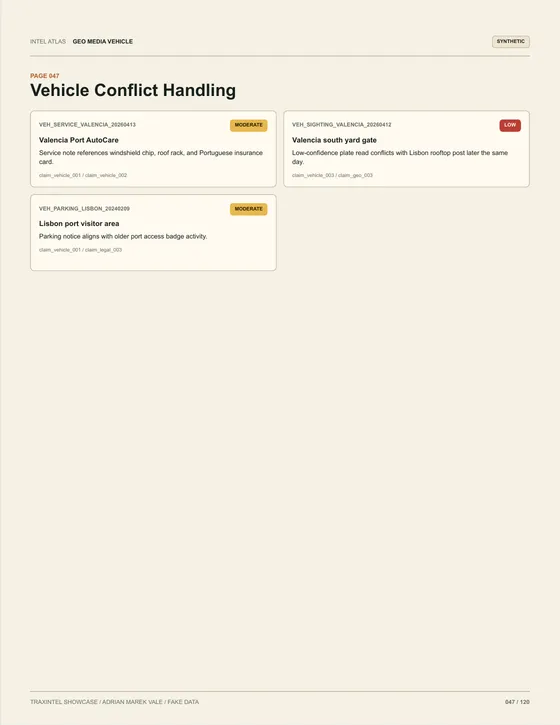 Page 047 of the sample report: Vehicle Conflict Handling