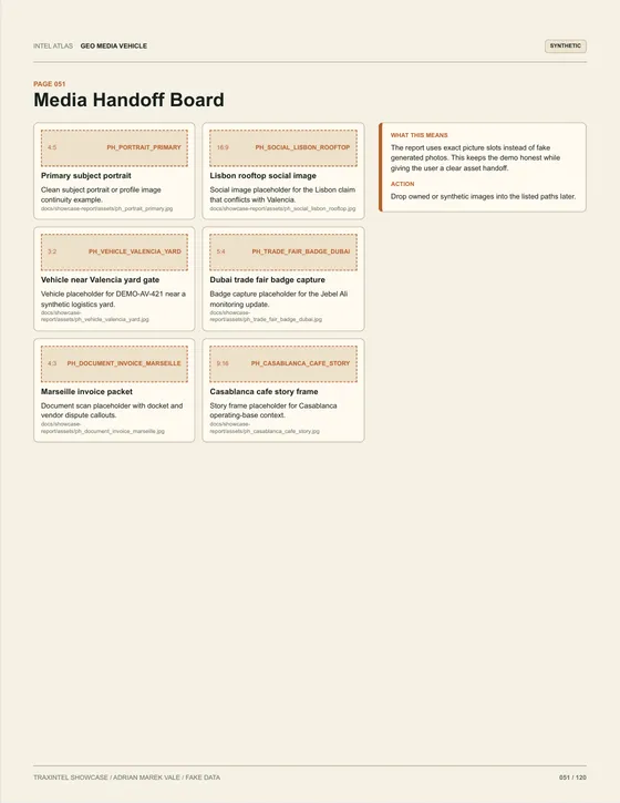 Page 051 of the sample report: Media Handoff Board