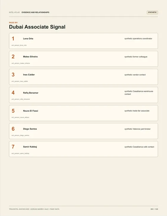 Page 091 of the sample report: Dubai Associate Signal